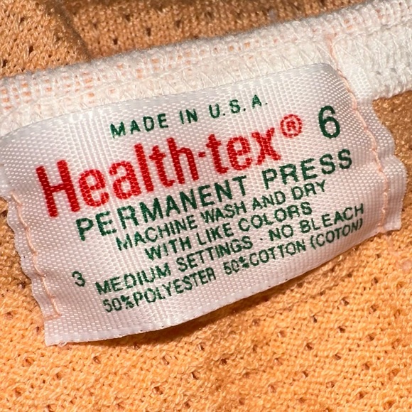 Vintage Orange Lace Appliqué Dress - Picture 5 of 5